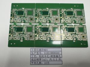 China Impedance Controlled FR-4 HDI PCBs White/Black/Yellow Silkscreen 3mil Line wholesale