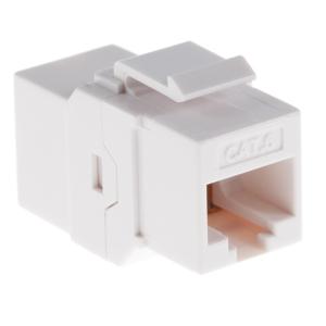 China Cat6 RJ45 Inline Coupler with Keystone Latch jack white Joiner Gigabit Ethernet Network wholesale