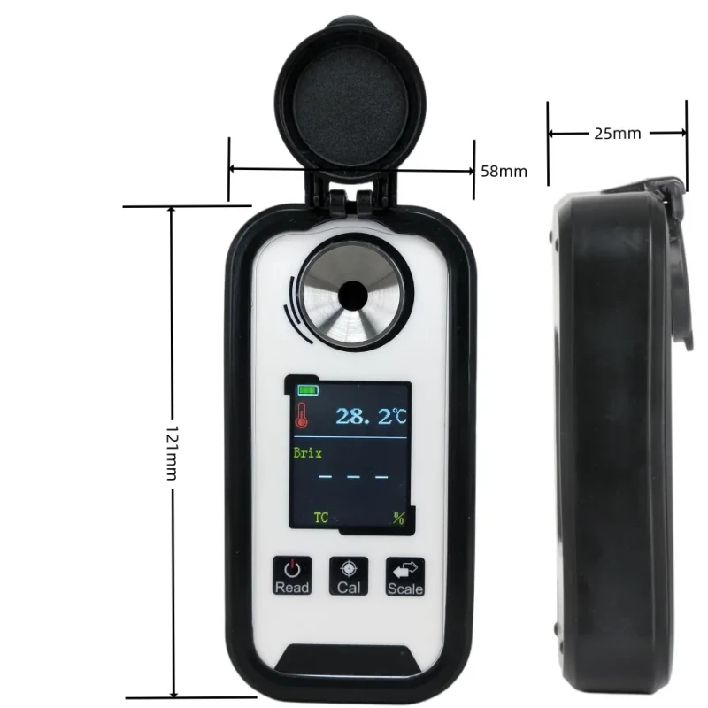 Digital Portable Refractometer For Brix Salinity Honey Wine Beer Alcohol Clinical