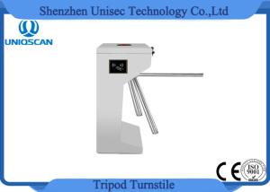 Security Tripod Access Control Turnstile Gate 24V With Fingerprint / ID Card System