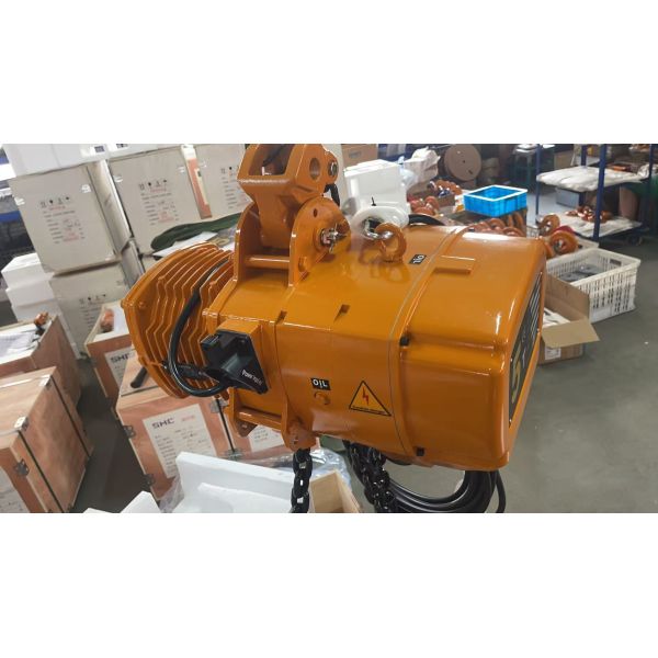 5Ton Electric Chain Hoist with Dual Lifting Speed and Motorized Trolley