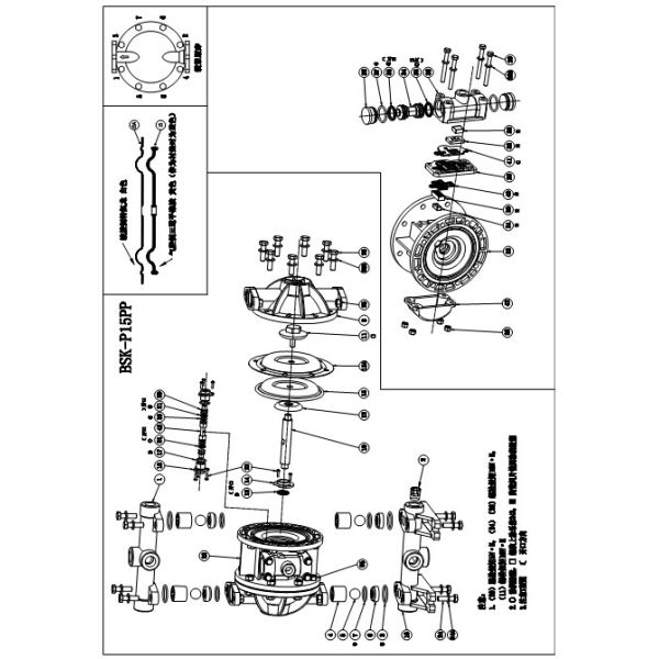 High Volume Polypropylene Diaphragm Pump Good Self Priming Performance