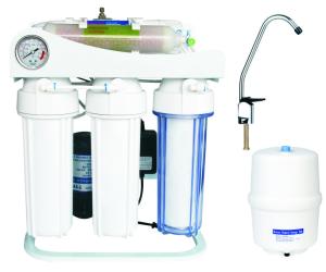 China Home Auto Flush 50-100gpd Reverse Osmosis Water Purification System wholesale