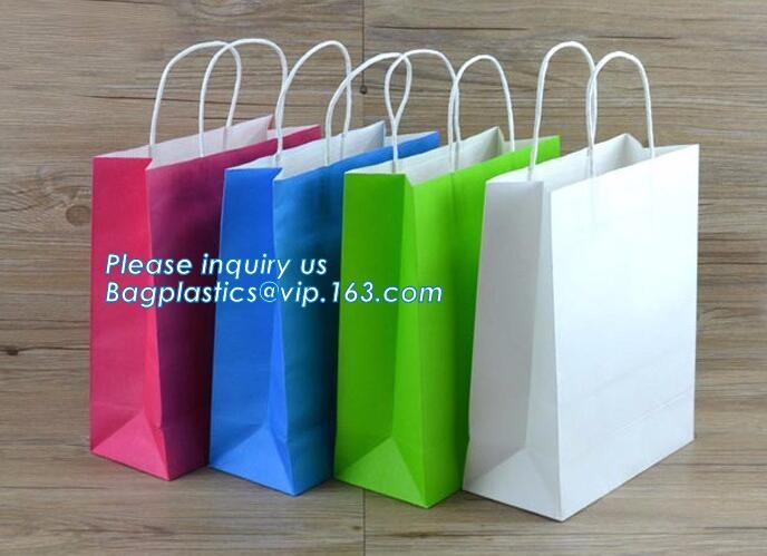 Customized Cut Printed Coated Paper Shopping Bag with Matt Lamination,rope handle custom logo printed white paper bag