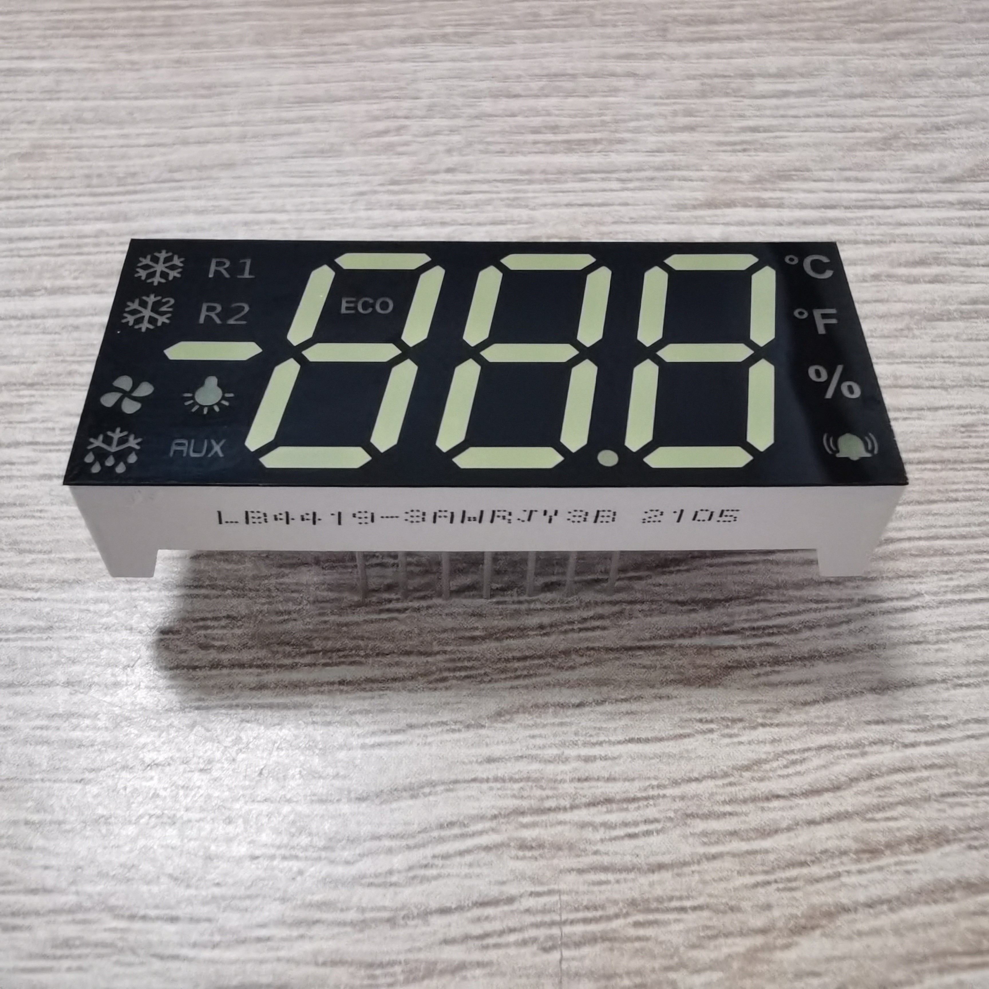 Triple Digit 0.67" Height 7 Segment LED Display 80000hrs For Refrigerator