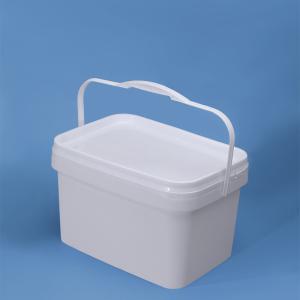 5L Rectangular Plastic Bucket With Sturdy Handles Leak-Proof