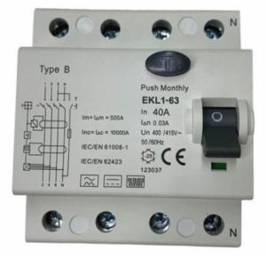 China RCCB 4 Pole Residual Current Circuit Breakers 40A 63A 230V 400V 0.03mA on sale