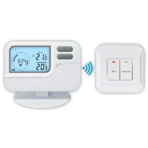 China Riseem 7 Day Programmable Heating and Cooling LCD Display Room Thermostat with Wireless wholesale