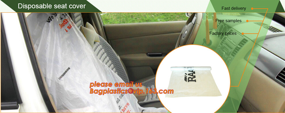 customized plastic car seat cover fit for all seats, Custom Car Seat Cover Package Disposable PE Plastic, limited, ltd,