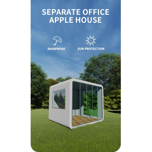 Color Size Customization Apple Cabin House Office Cabin Container 6*3*3m