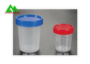 Medical Plastic Specimen Jars With Lids , Sterile Urine Specimen Cups For Collection
