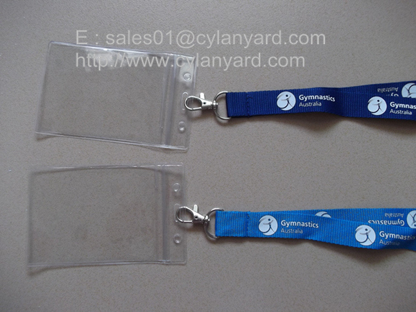 Plastic name tag lanyards