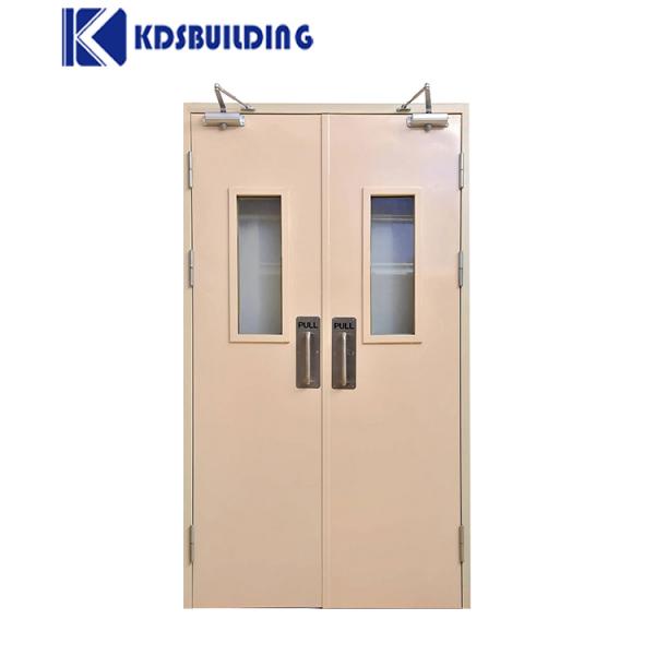 KDSBuilding Commercial Fire Rated Apartment Main Gate Design Stainless Steel Door With Push Bar