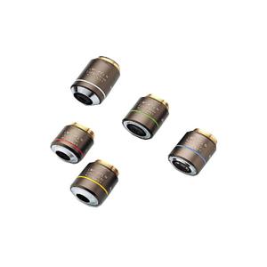 China Biological Half Apochromatic Microscope Objective Lens 5X 10X 20X 50X 100X wholesale