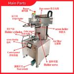 Cylindrical Fully Automatic Screen Printing Machine Servo Rotary With Color