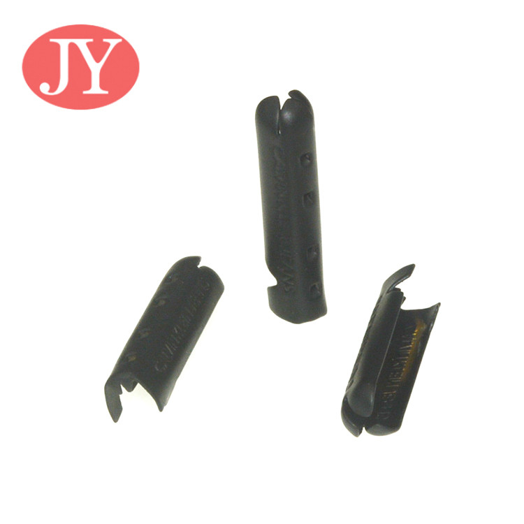 jiayang aglet metal gun color 25mm flat cord laser logo metal tipping for hoodies