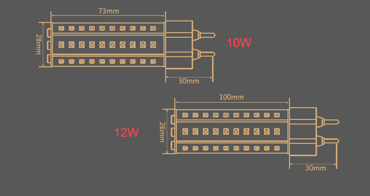 12W LED G12 halogan lamp