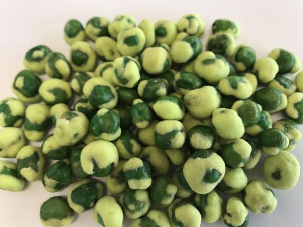 Quality HALAL Certificate Yellow Wasabi Green Peas Snack Vitamins Contain Bulk Packing for sale
