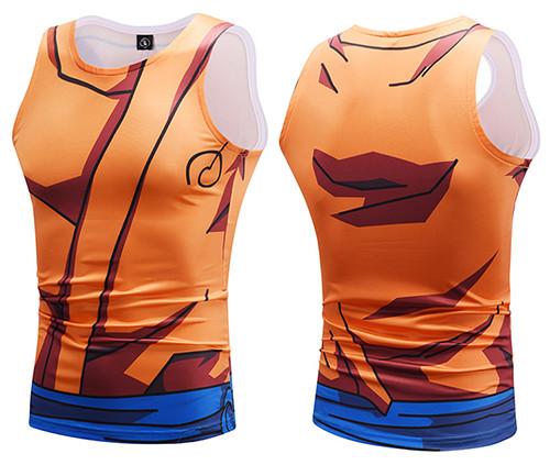Summer Bodybuilding T Shirts For Male / Dragon Ball Z Tees Son Goku Vegeta Tops