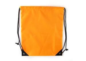 China Basic Promotion Reusable Polyester Custom Drawstring Backpack PP Rope Handle on sale