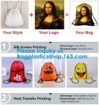 Custom Drawstring Bag/ Promotional drawstring backpack/Polyester Drawstring Bag