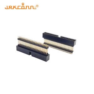 Customized Pitch 2mm Idc Box Header Connector Idc Double Layer 180 Degree Pcb Header Connector