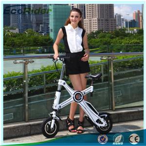 China Light Weight Foldable Electric Bicycle with Seat , Electric Bike Kit Lithium Battery wholesale