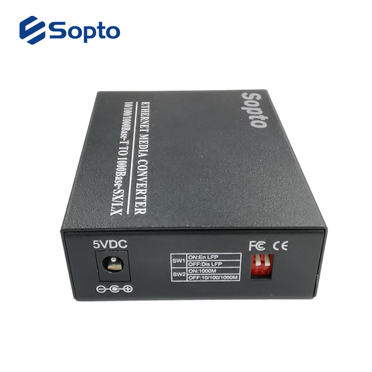 10/100/1000M 1 Port Fiber Media Converter SC Interface Media Converter