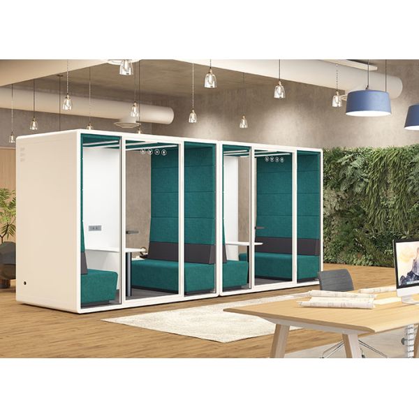 Customized Sound Acoustic Booth With Solid Wall Meeting Booths For Offices