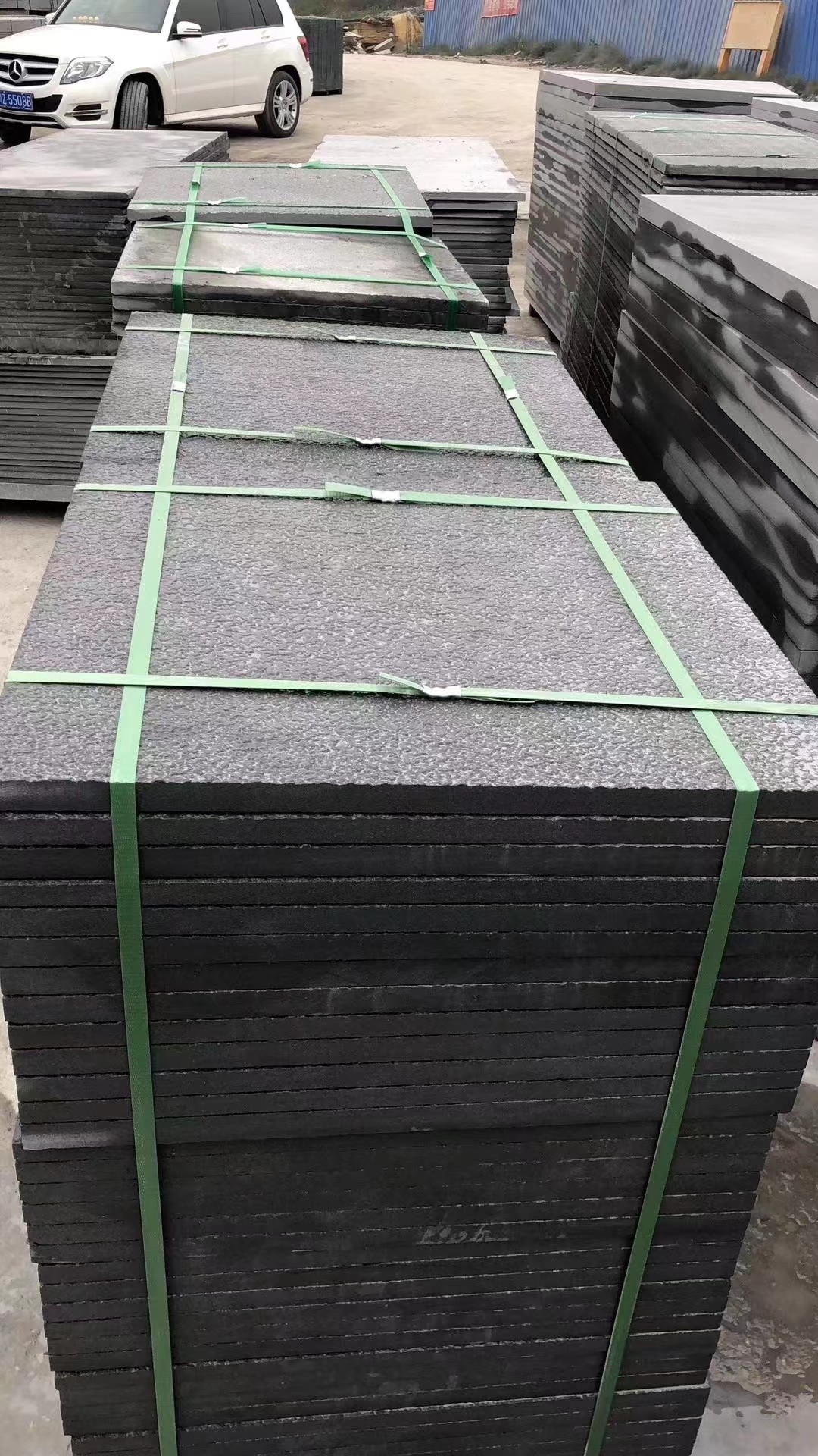 Rectangle Blue Dark Grey Sandstone Wall Cladding Tiles Multipurpose
