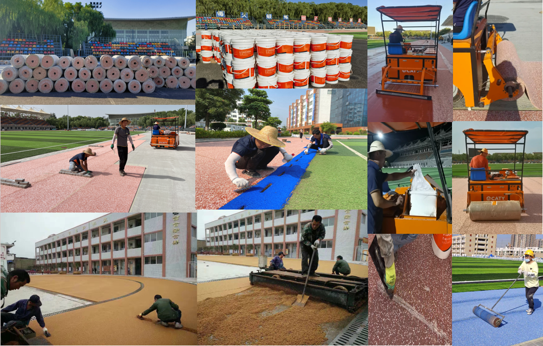 Athletic Running Track EPDM Rubber Athletic Flooring with Quick Installation for Track & Field
