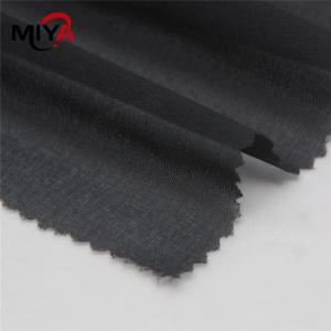 China Double Dot Woven Fusing Polyester Interlining White Black wholesale