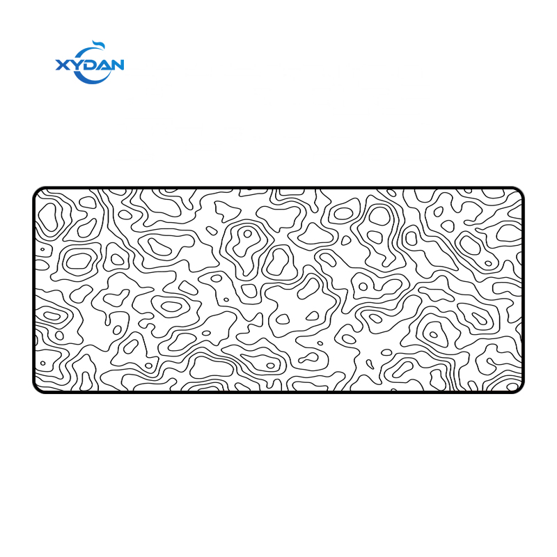 Color Print Rectangle Mouse Pad with Customized Line Pattern and Sublimation Printing