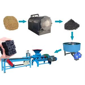 XDEM Charcoal Briquette Machine Coconut Husk Wood Briquette Making Equipment