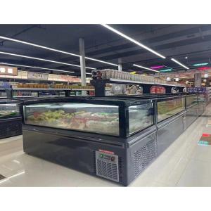 China Efficiently Store and Showcase Frozen Products with Seeble Supermarket Island Freezer wholesale