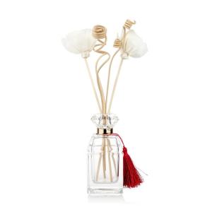 China Home Decorative OEM Diffuser Glass Bottle Empty 80ml With Crystal Cap wholesale