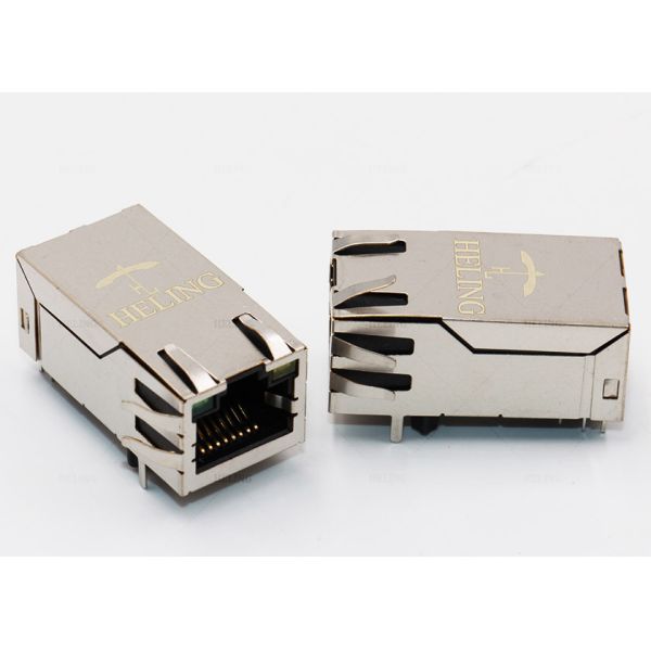 2.5 G / 5 G EMI Tab Spring Cat 5 1000Base T 8P8C 1x1 One Port Modular Jack