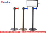 Pointer Frame Retractable Belt Stanchions Sign Holder To Inform Visitors