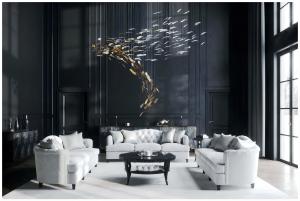 China Hanging Art Glass Feather Chandelier Cafe Restaurant Custom Chandelier wholesale