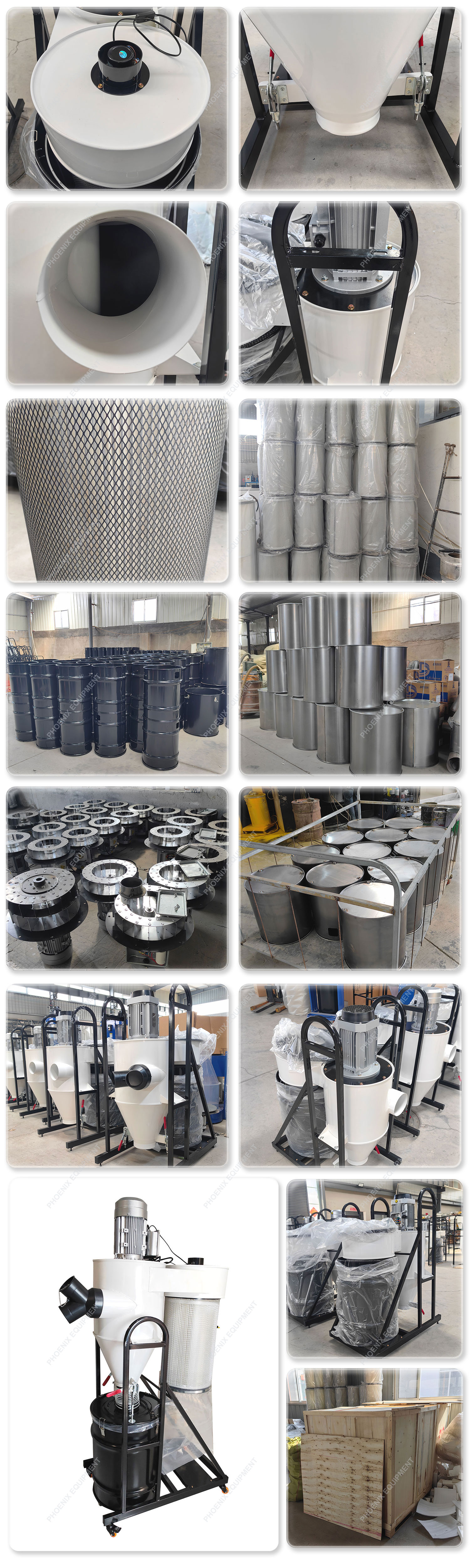 Industrial Cyclone Dust Collector PDC2200A Easy to Operate and Dust Removal Equipment