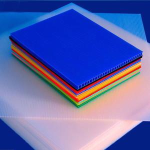 China 12mm Thick Eco Fluted Polypropylene Sheet Plastic Hollow Board wholesale