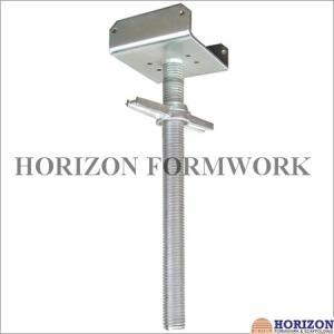 China Tubular Scaffold Screw Jack , High Tensile Steel Adjusting Scaffolding Heights wholesale