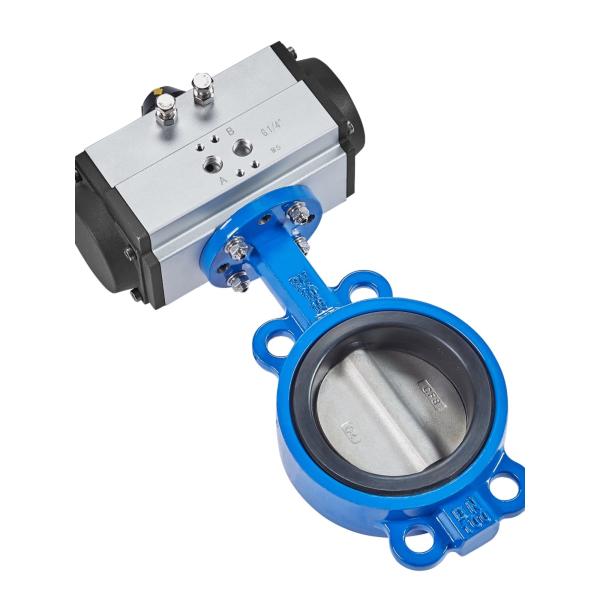 1/4''-6'' Port Size Sanitary Pneumatic Butterfly Valves with SS304 /316L Construction