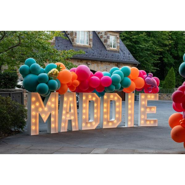 28 C Custom Light Marquee Sign LED Table Marquee Letters Love wedding Numbers Bulb
