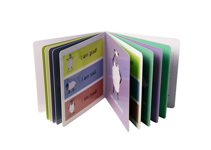 SGS Book Printing Service Full Color Children Boardbook Printing With Round Corners