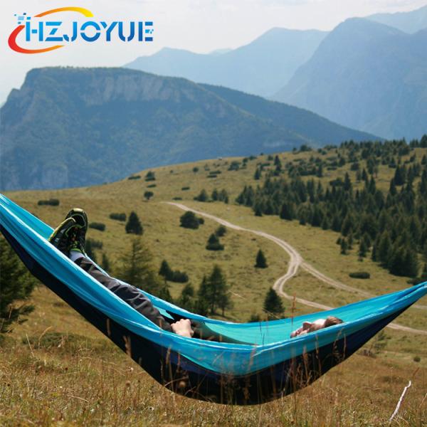 Double Portable lightweight Parachute Nylon Fabric Camping Hammock
