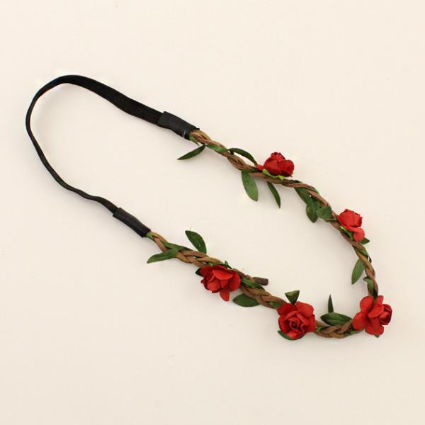 Beach bride bridesmaid flower garland headband headdress holiday pictures accessories