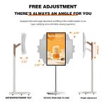 Smart Rotate Touch Screen 27 32 Inch Touch Incell Lcd Display Ips Movable