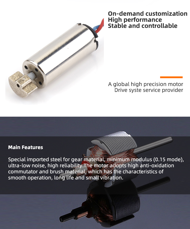 Faradyi Customized Model Airplane,Brushed Miniature Vibration Motor,Pin-type Coreless Dc Motor