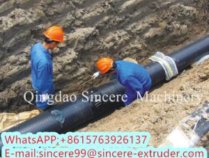 China Plastic Underground Municipal Drainage Spiral Pipe Extruding Machinery For HDPE wholesale